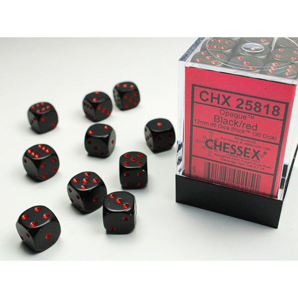 Chessex 12mm 36d6 Opaque Dice
