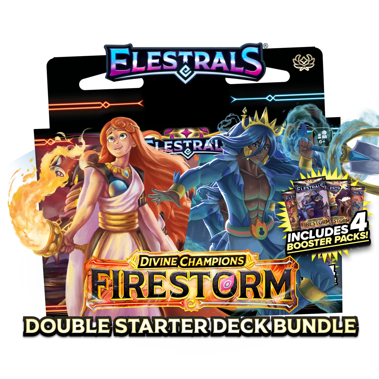 Elestrals - Firestorm Hestia vs. Poseidon Double Starter Deck Bundle
