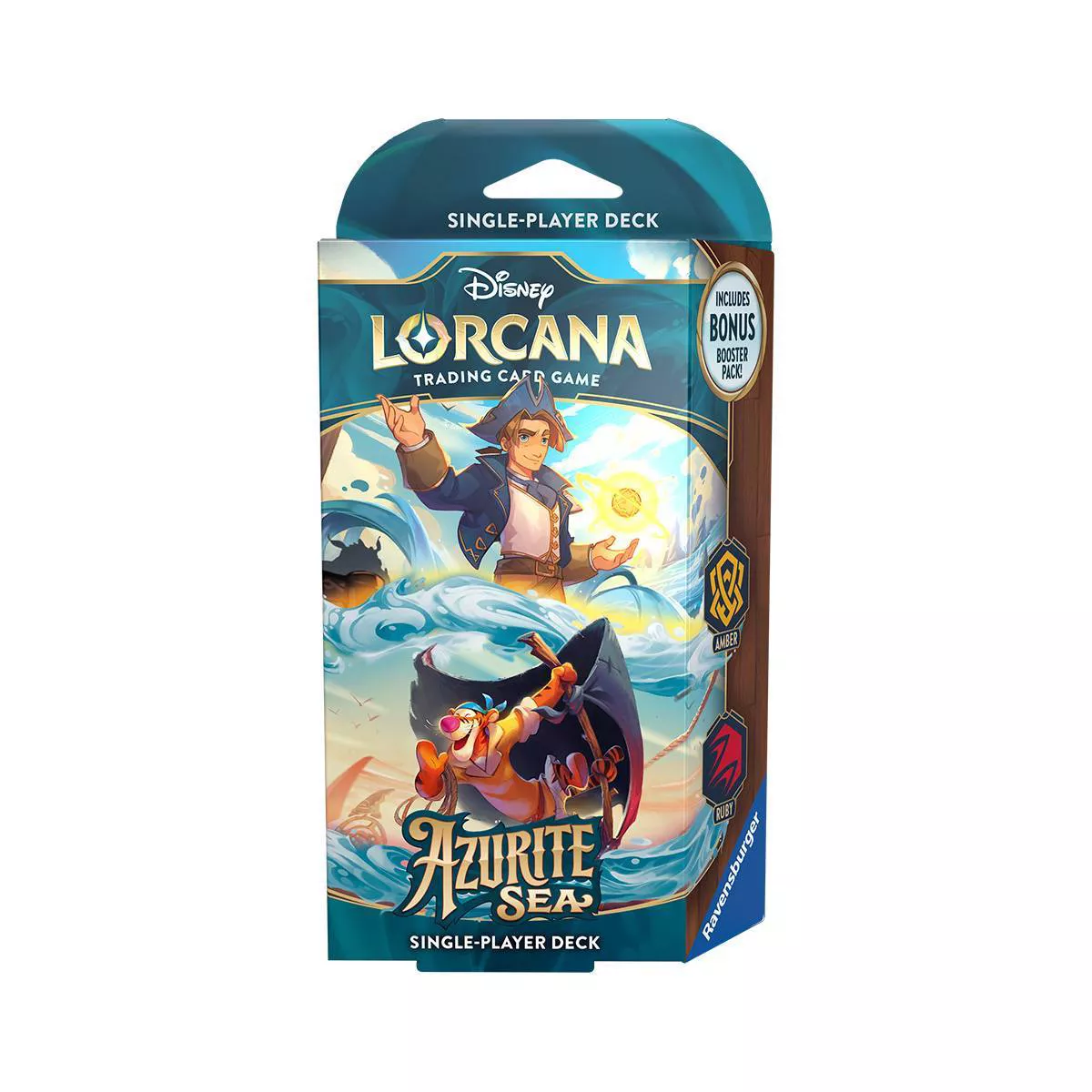 Disney Lorcana - Azurite Sea Starter Deck (Amber/Ruby) Disney Lorcana - Azurite Sea Starter Deck (Amber/Ruby)