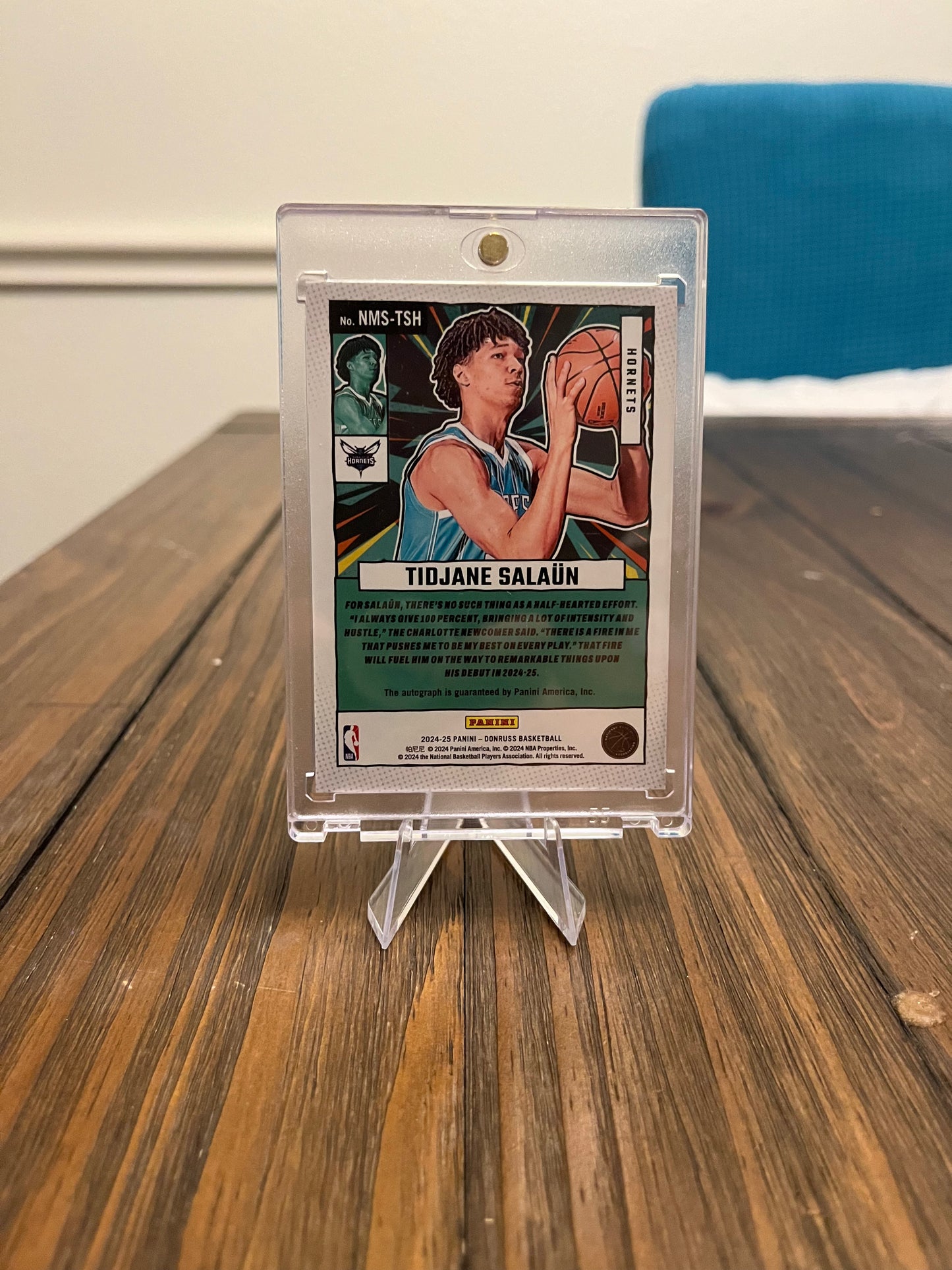 2024-24 Donruss Tidjane Salaun Gold Net Marvels Rookie Auto /10