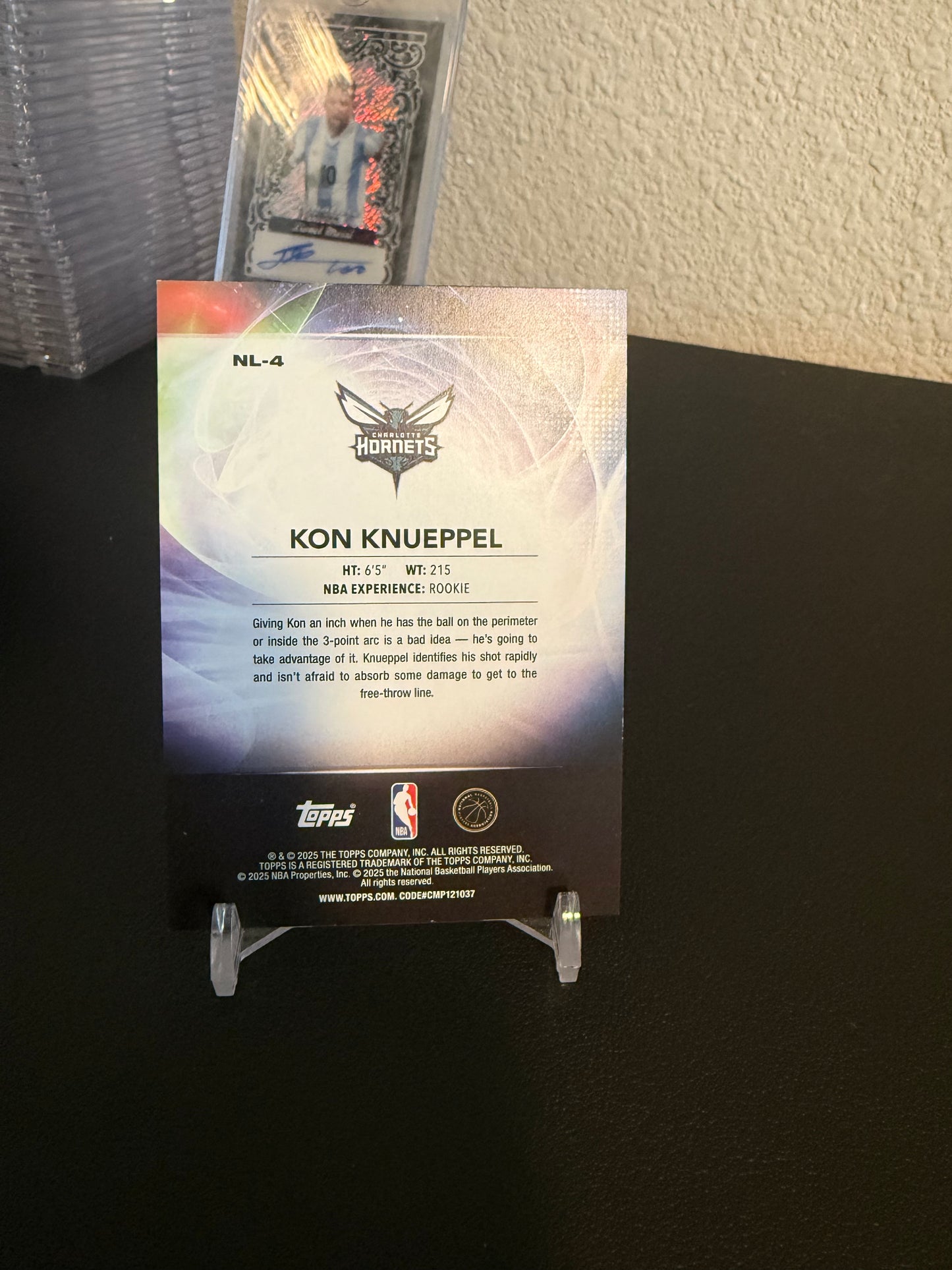 2025 Topps Kon Knueppel No Limit Gold /50 RC