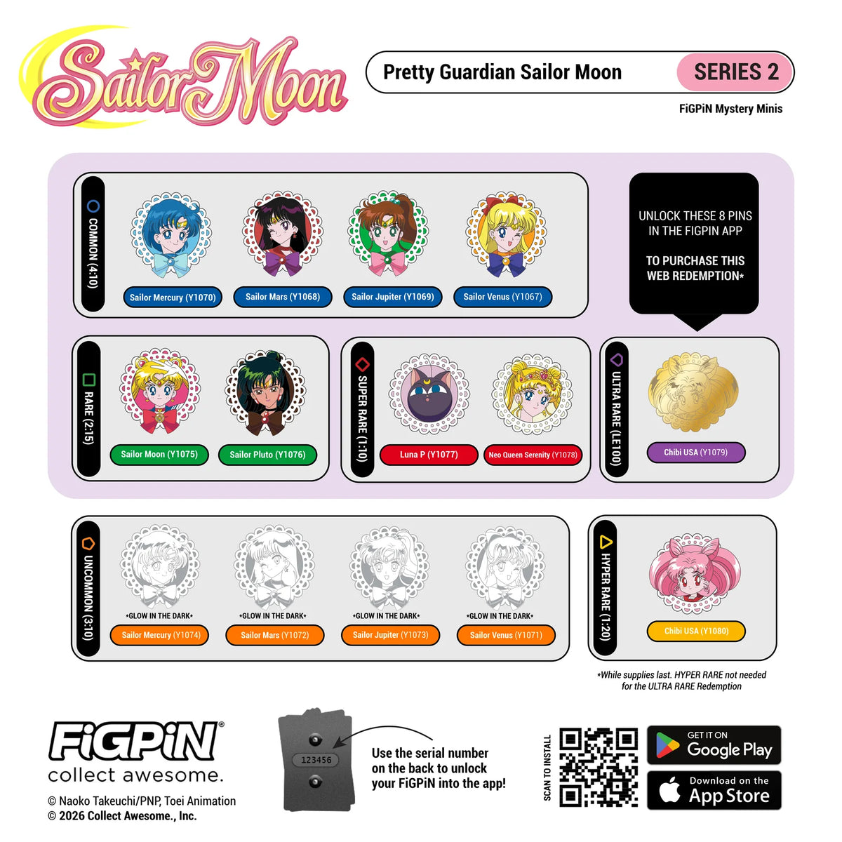 FigPin: Sailor Moon Series 2 - Mystery Pins