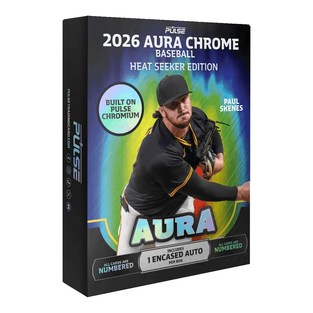 2026 Pulse Aura Holographic Baseball Heat Seeker Edition box