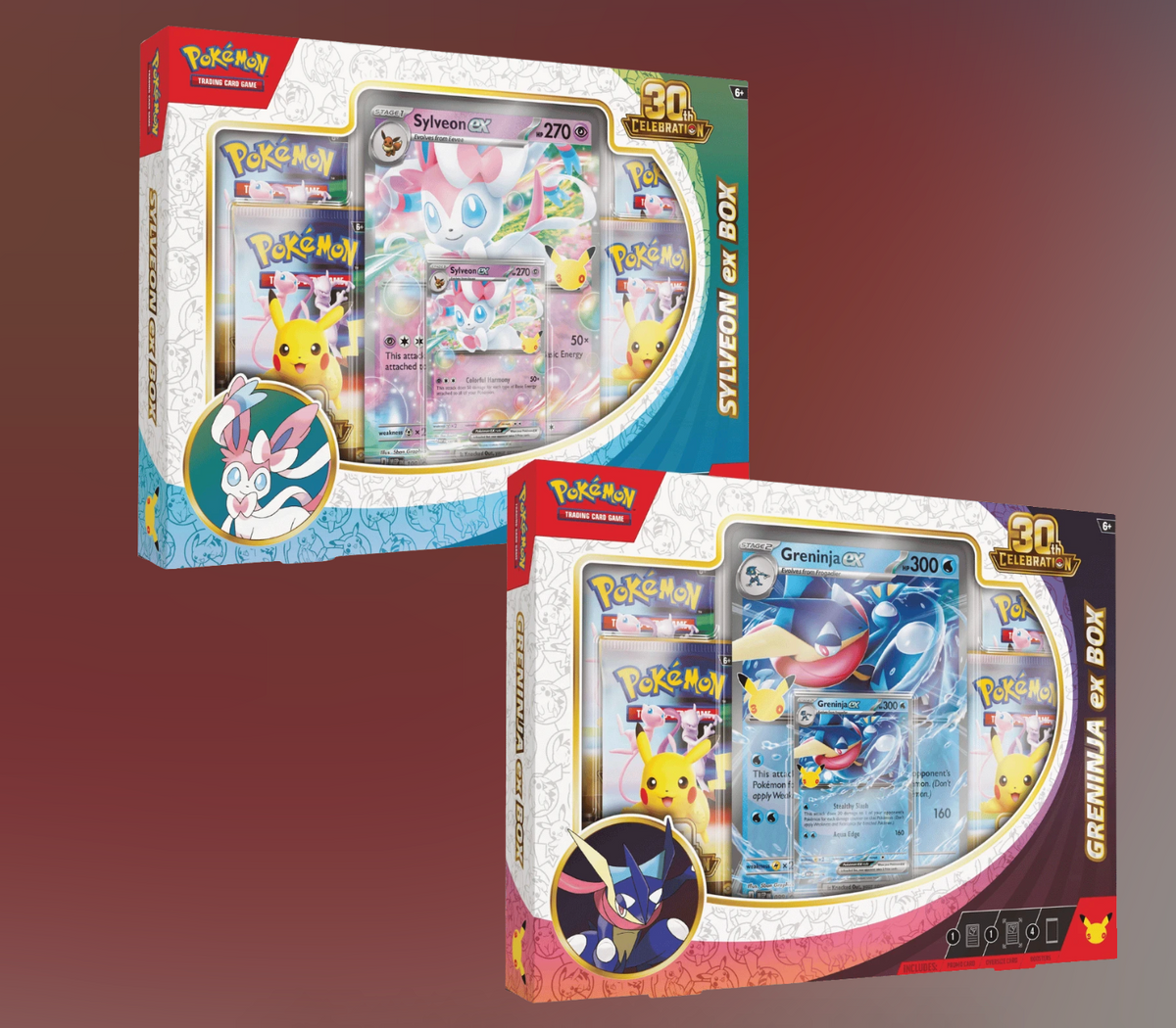 Pokemon TCG: 30th Anniversary Single EX Sylveon/Greninja Box