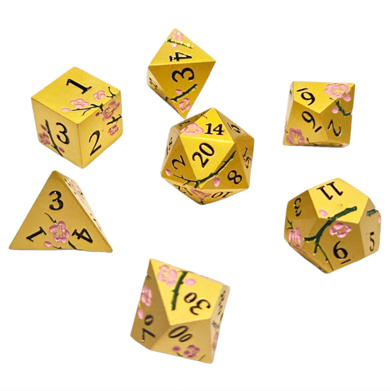 7-Set Sakura Metal Dice