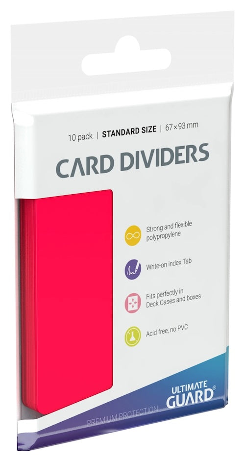 Ultimate Guard: Card Dividers Standard Size (10) - Red