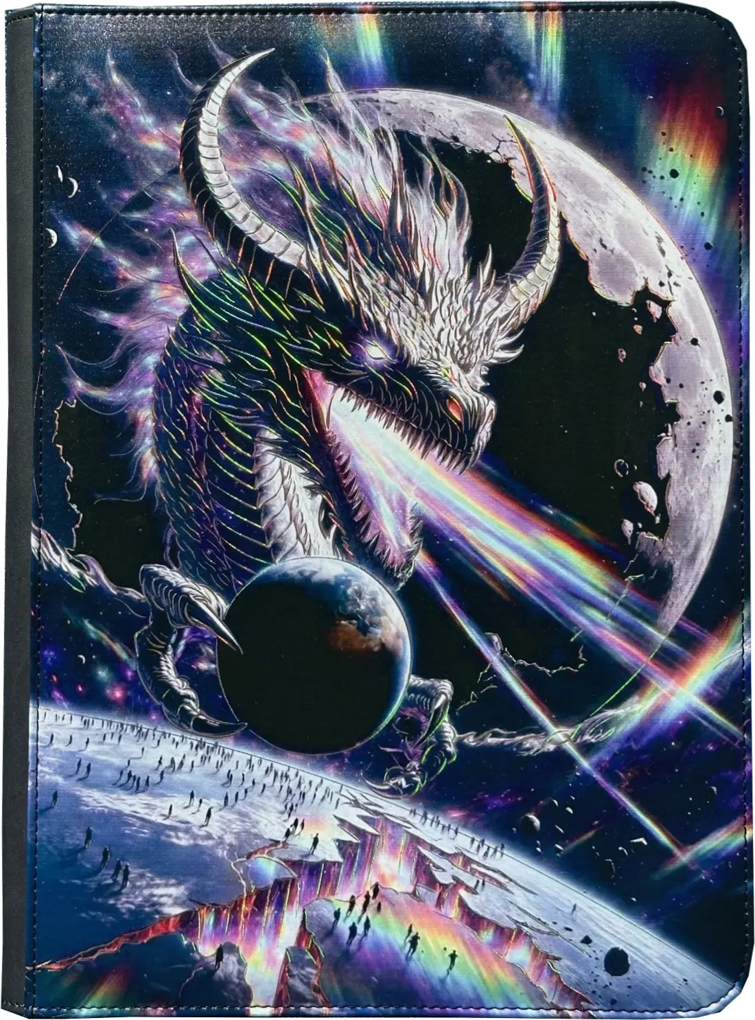 Maggot Labs™ 9-Pocket Zippered Binder: Lunar Maw - The Earth Devourer