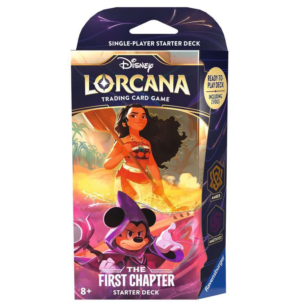 Disney Lorcana: The First Chapter Starter Deck - Amber/Amethyst Wolf Den Gaming Disney Lorcana: The First Chapter Starter Deck - Amber/Amethyst Wolf Den Gaming