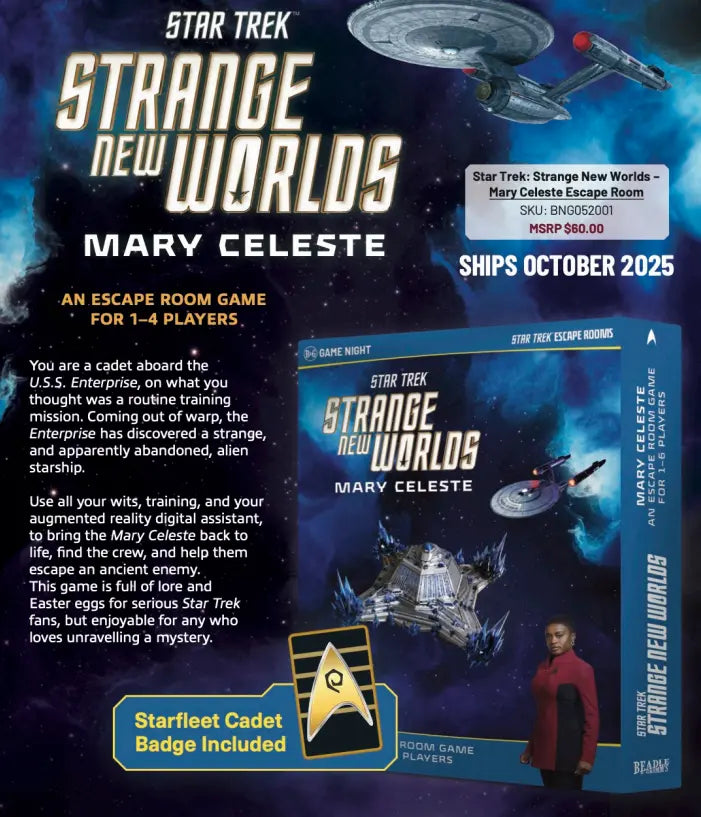 Beadle and Grimm's: Star Trek Strange New Worlds Mary Celeste Escape Room Game