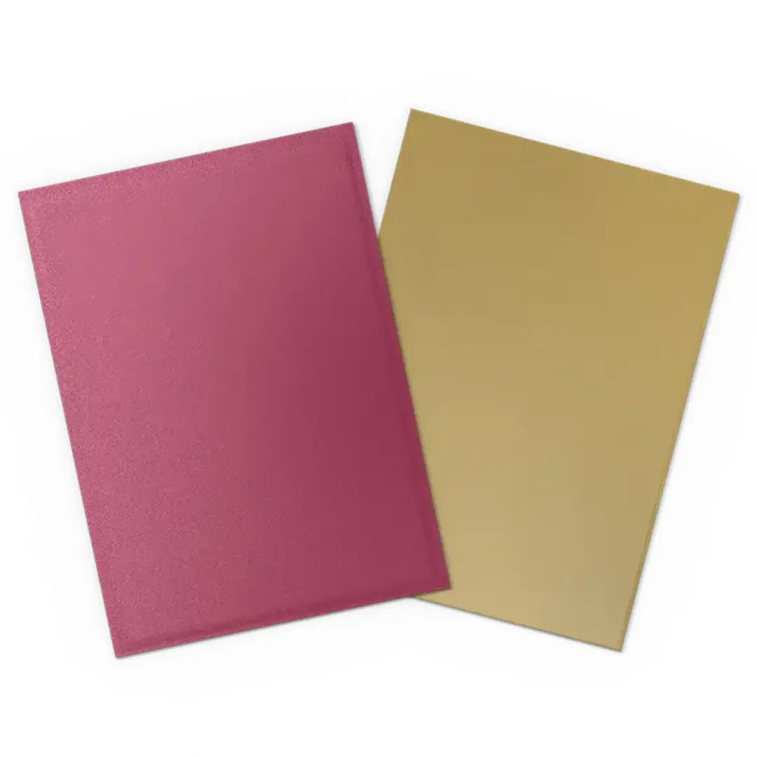 Dragon Shield Sleeves: Standard DUAL- Matte Pomegranate & Gold (100 ct.)