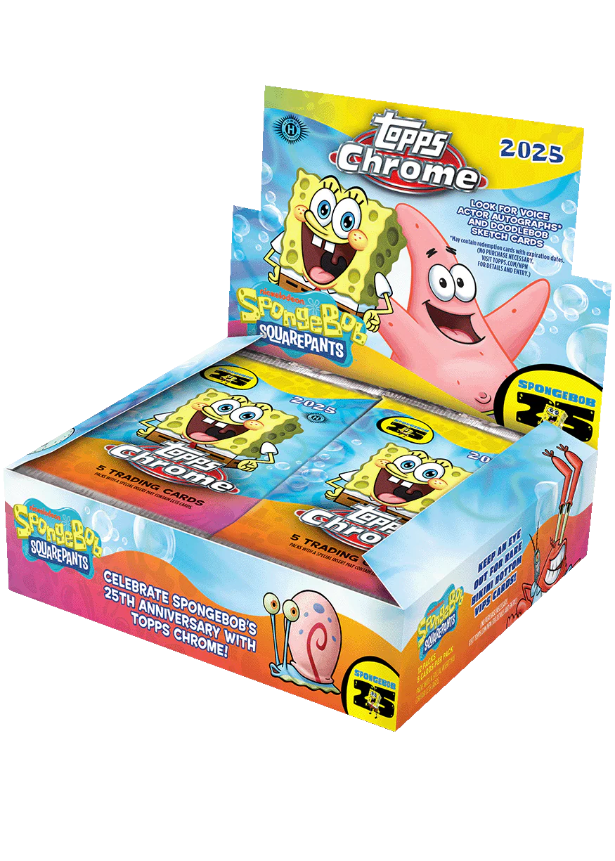 2025 Topps Chrome Spongebob Hobby Box