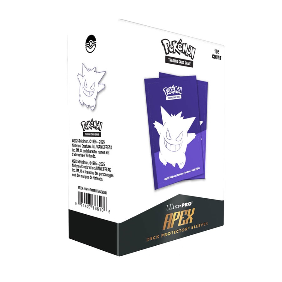Ultra-PRO: 105ct Apex Deck Protector Sleeves - Elite Series: Pokemon - Gengar Ultra-PRO: 105ct Apex Deck Protector Sleeves - Elite Series: Pokemon - Gengar