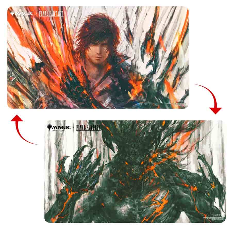FINAL FANTASY MTG Double Sided Playmat - Premium Clive, Ifrit's Dominant
