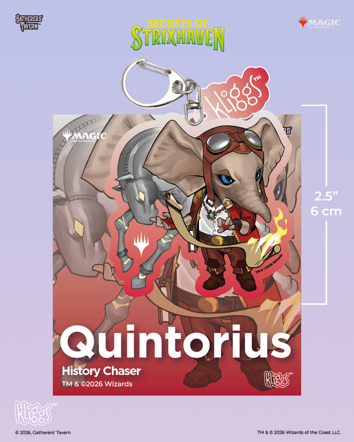 Secrets of Strixhaven Kliggs Keychain – Quintorius