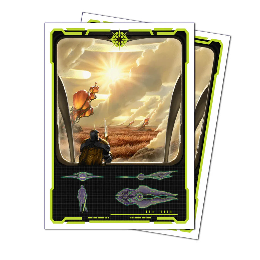 Edge of Eternities 105ct Apex Deck Protector Sleeves White Mythic Edge of Eternities 105ct Apex Deck Protector Sleeves White Mythic