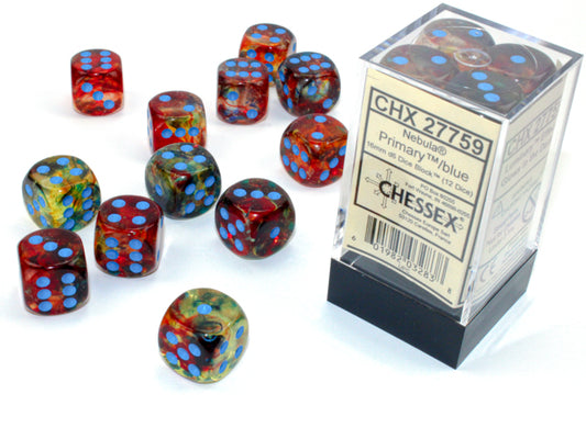 Chessex Nebula 16mm d6 Dice (12 Dice)