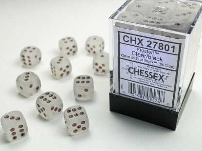 Chessex Frosted 12mm d6 Dice Set