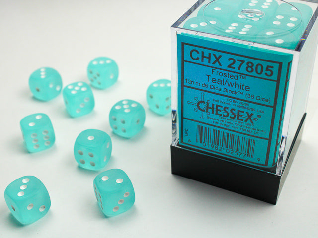 Chessex Frosted 12mm d6 Dice Set