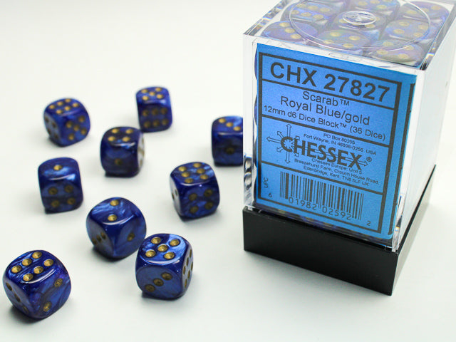 Chessex Scarab 12mm d6 Dice Set