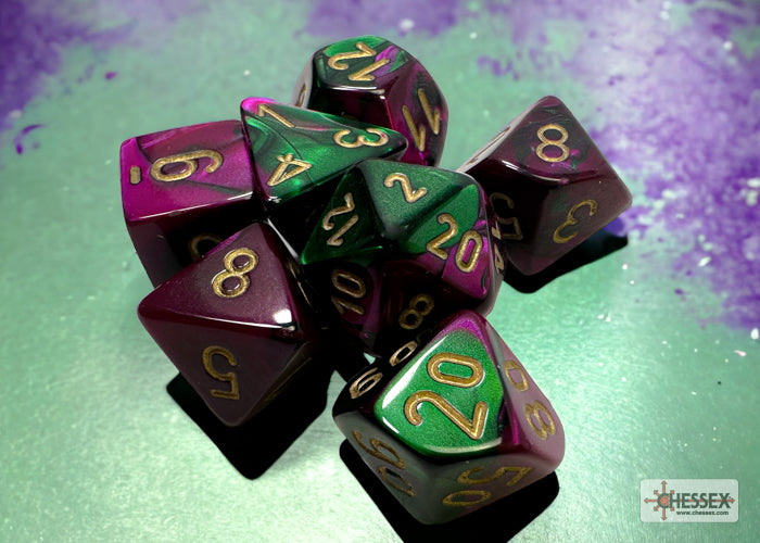 Chessex Gemini Polyhedral 7-Dice Set