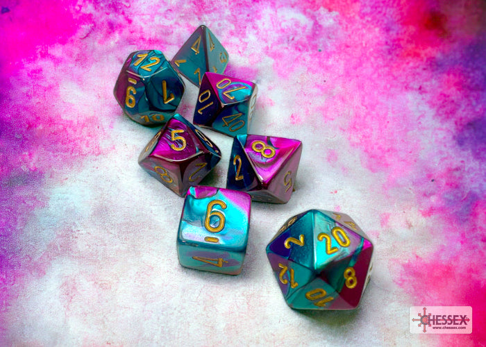 Chessex Gemini Polyhedral 7-Dice Set