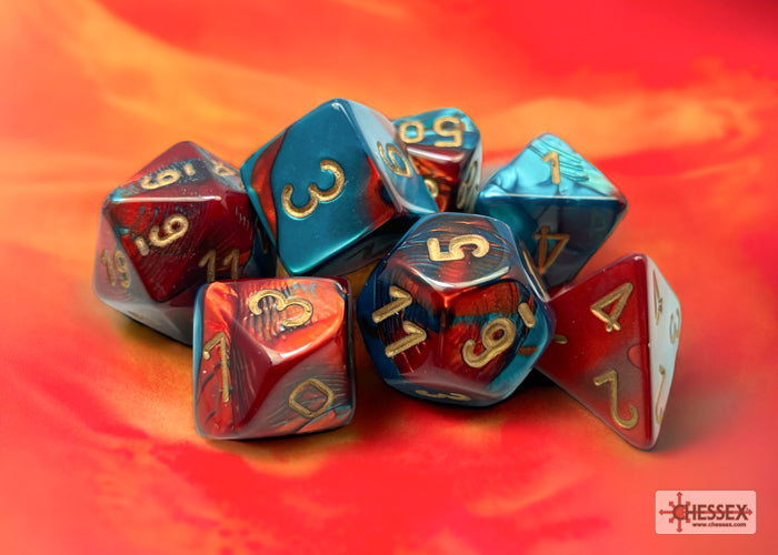 Chessex Gemini Polyhedral 7-Dice Set