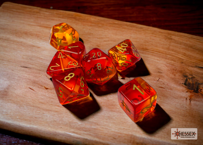 Chessex Gemini Polyhedral 7-Dice Set