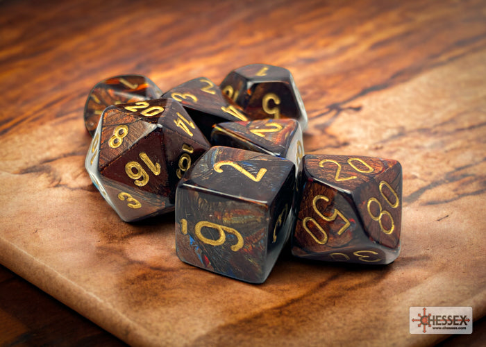 Chessex Scarab Polyhedral 7-Dice Set