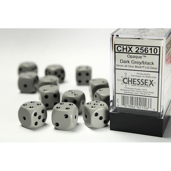 Chessex 16mm 12d6 Opaque Dice