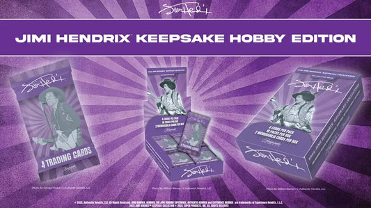 Jimi Hendrix Keepsake Hobby Edition Trading Cards Box