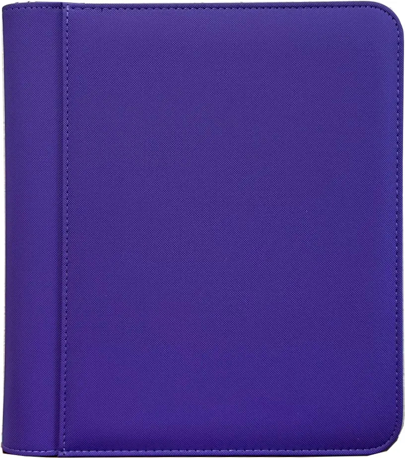 4-Pocket Zippered Toploader Binder - Diamond Texture