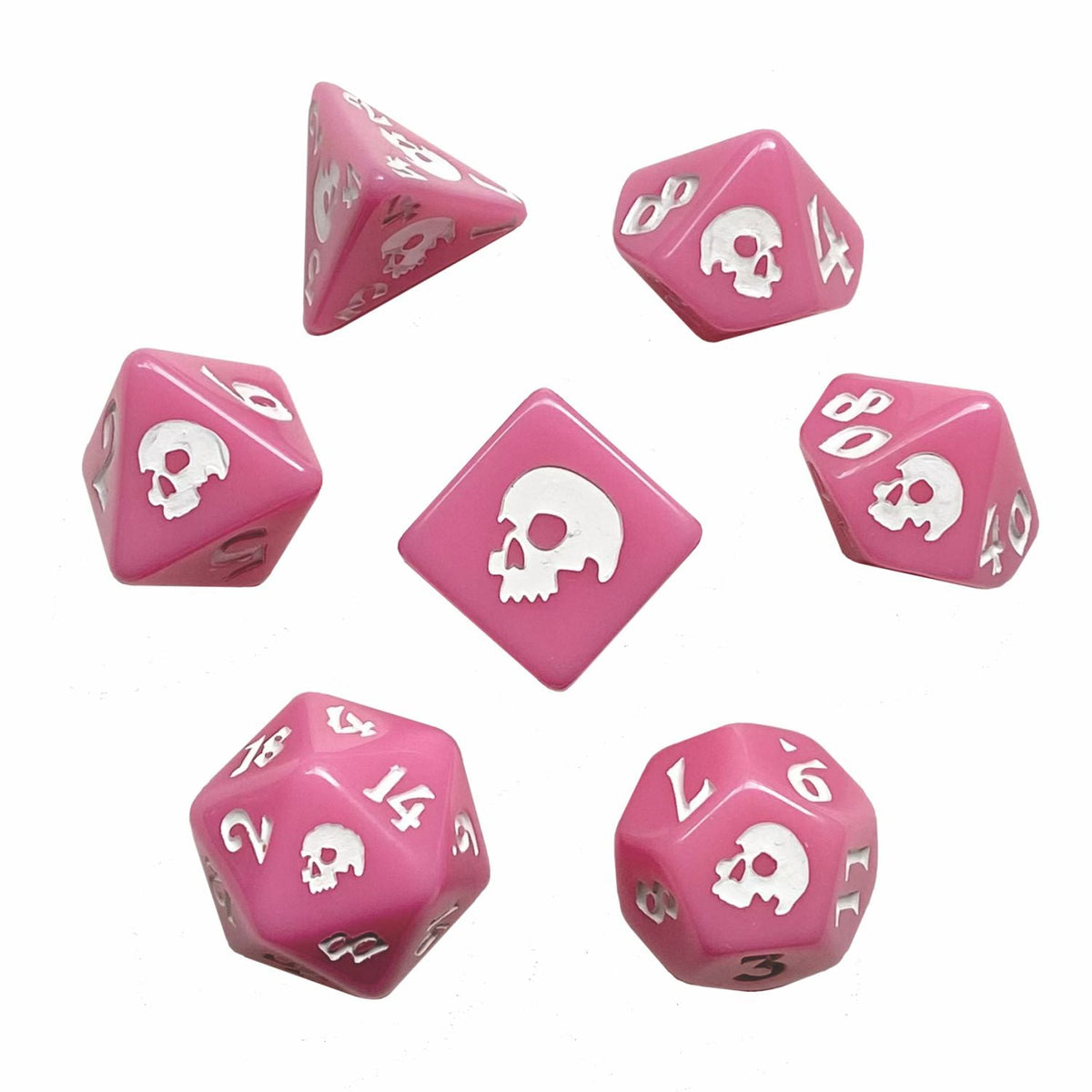 7-Die Set Black Death: Pink Death