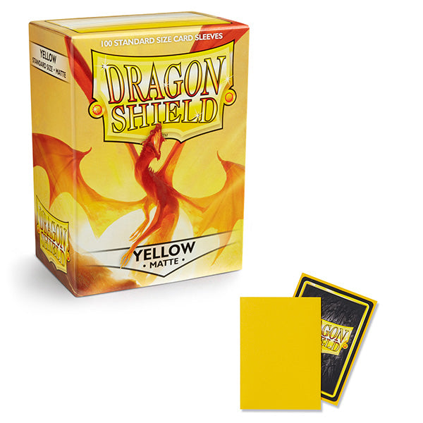 Dragon Shield Sleeves: Standard- Matte Yellow (100 ct.)