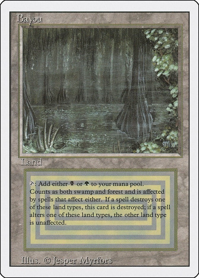 myday公式アカウント01　Bayou MTG 3ED 英語版 Bayou [3ED] – Wolf Den Gaming