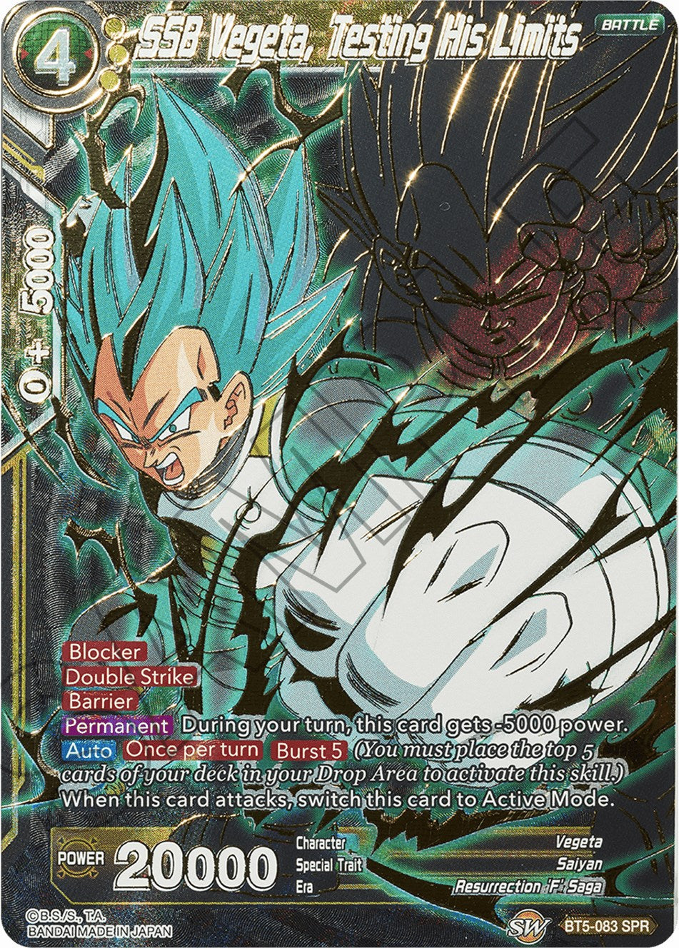 SSB Vegeta, Testing His Limits (SPR)