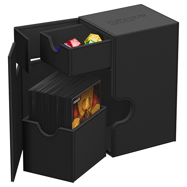 Deck Case: Flip´n´Tray 80+ Standard Size Monocolor- Black