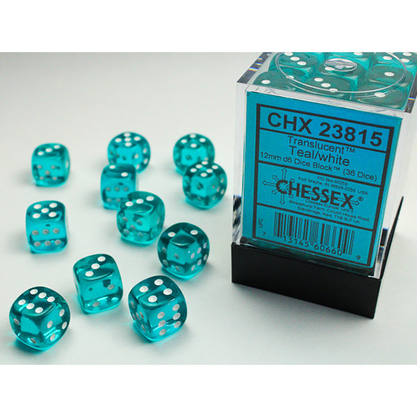 Chessex 12mm 36d6 Translucent Dice