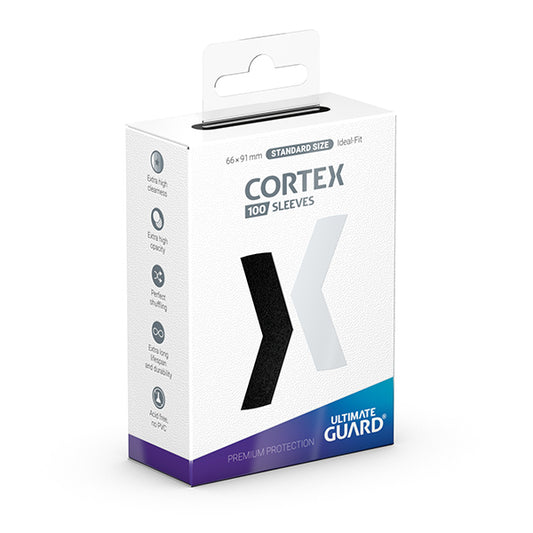 Ultimate Guard Card Sleeves: Cortex Standard Size- Glossy Black (100 ct.)