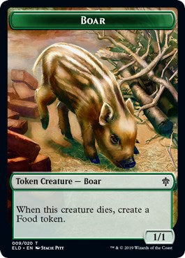 Boar // Food (018) Double-Sided Token