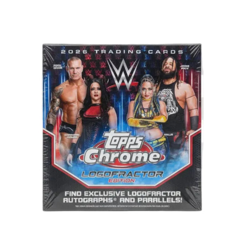 2026 WWE Topps Chrome Logofractor Edition Wrestlemania 42 Exclusive Sealed Box