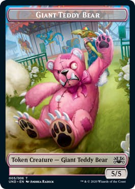 Giant Teddy Bear // Acorn Stash Double-sided Token