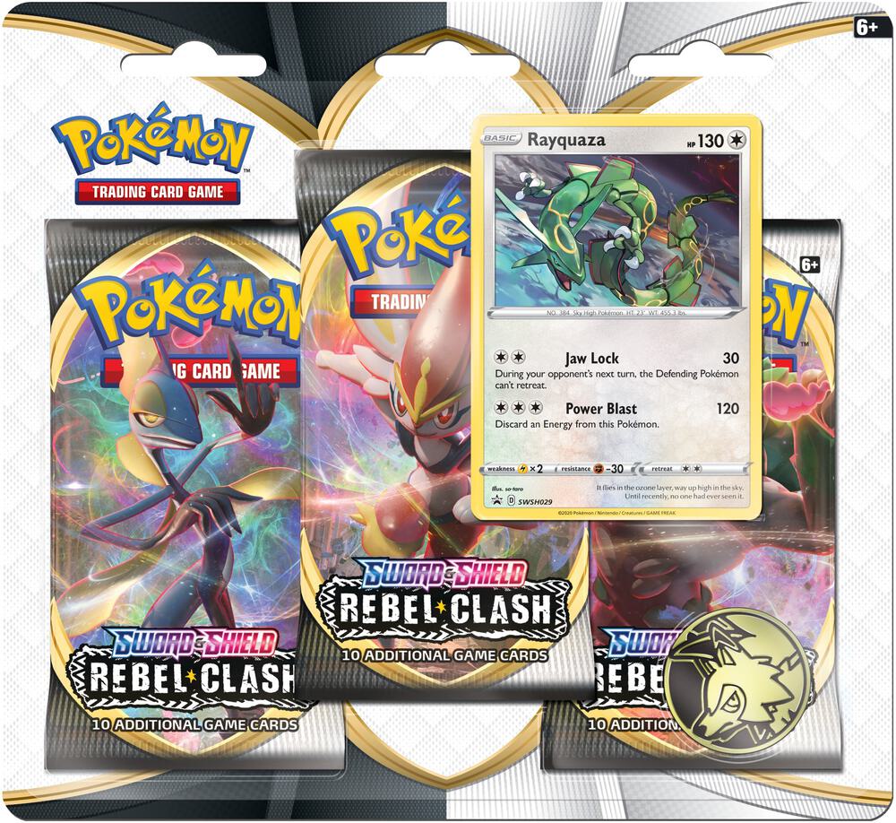 Pokemon Rebel Clash 3 Pack Blister [Rayquaza]