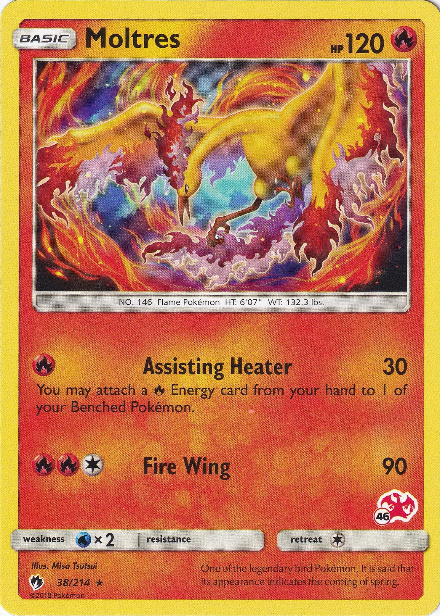 Moltres - 38/214 (#46 Charizard Stamped)