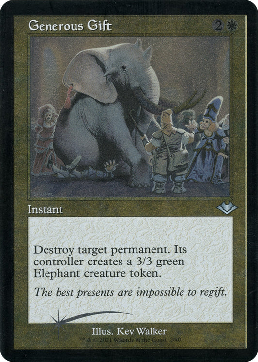 Generous Gift (Retro Frame) (Foil Etched)
