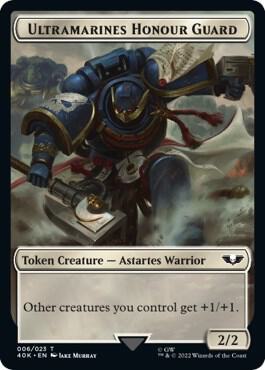 Soldier (003) // Ultramarines Honour Guard Double-Sided Token (Back)