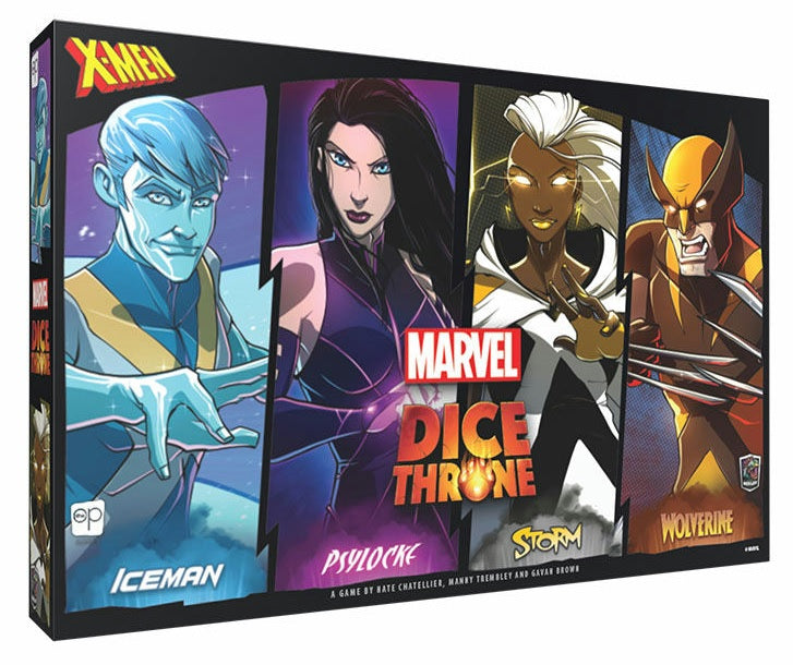 Marvel Dice Throne: X-Men Box 1 Fighters (Iceman, Psylocke, Storm, Wolverine)