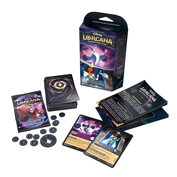 Disney Lorcana: Rise of the Floodborn Starter Deck Counter Display