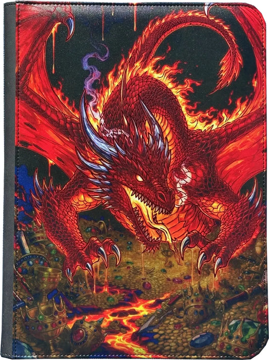 Maggot Labs™ 9-Pocket Zippered Binder: Crimson Horde Tyrant
