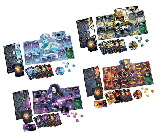 Marvel Dice Throne: X-Men Box 1 Fighters (Iceman, Psylocke, Storm, Wolverine)