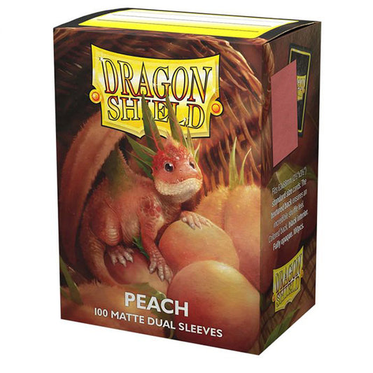 Dragon Shield Sleeves: Standard DUAL- Matte Peach 'Piip' (100 ct.)